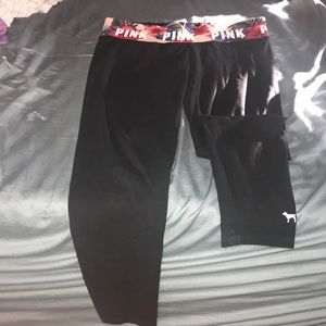 Pink yoga leggings